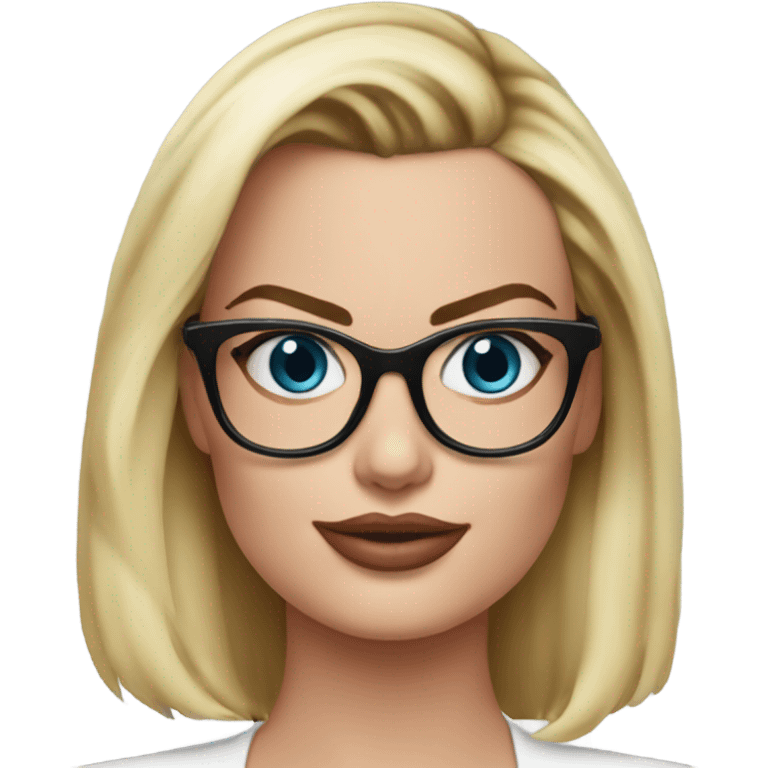 :Margot Robbie: glasses  emoji