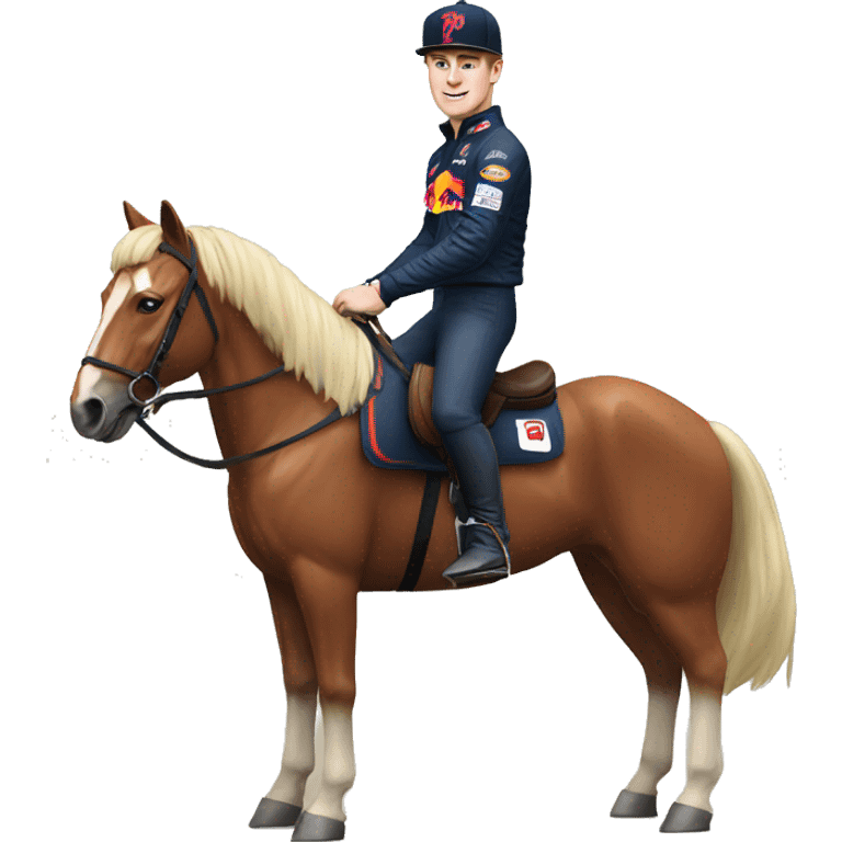 max verstappen on a horse emoji