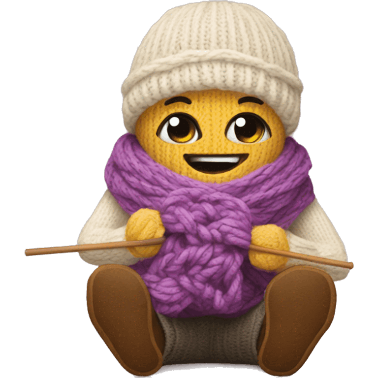 Knitting emoji