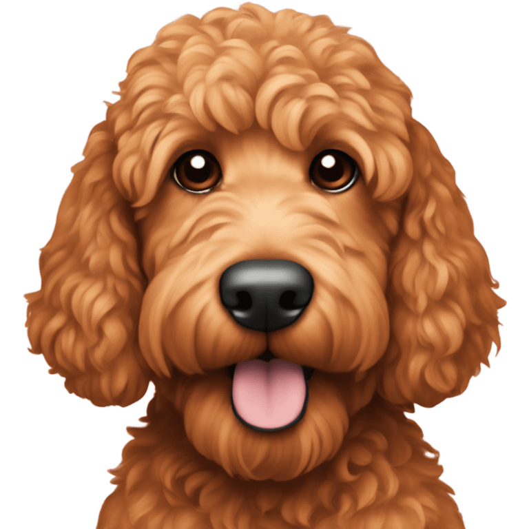 Red goldendoodle  emoji