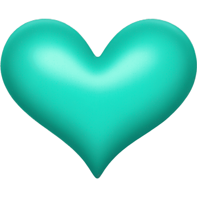 Turquoise heart emoji