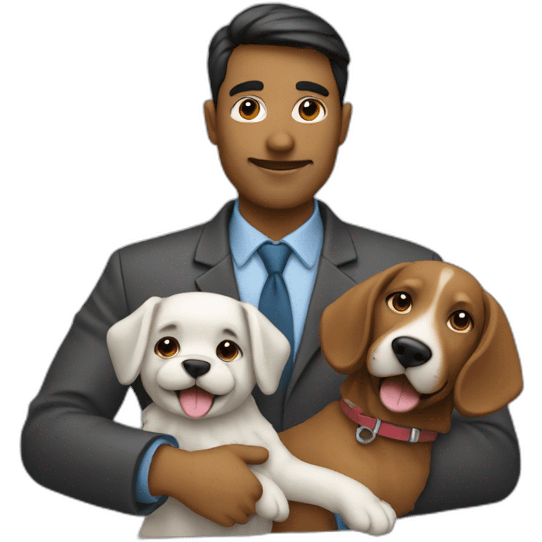 IT-employee with dog emoji