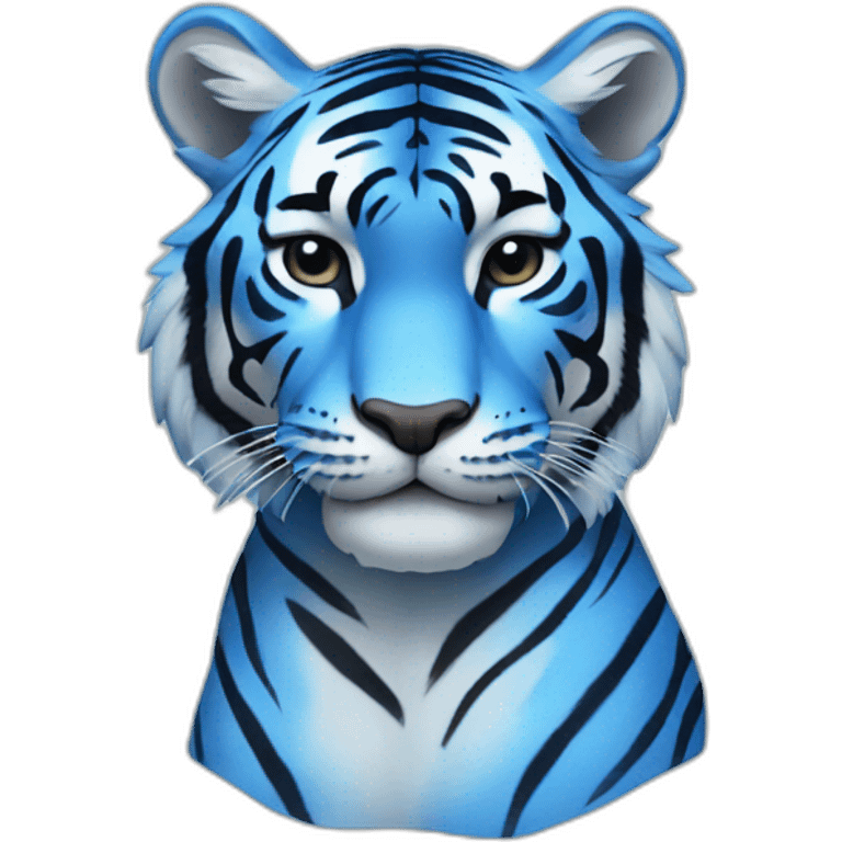 Blue tiger emoji