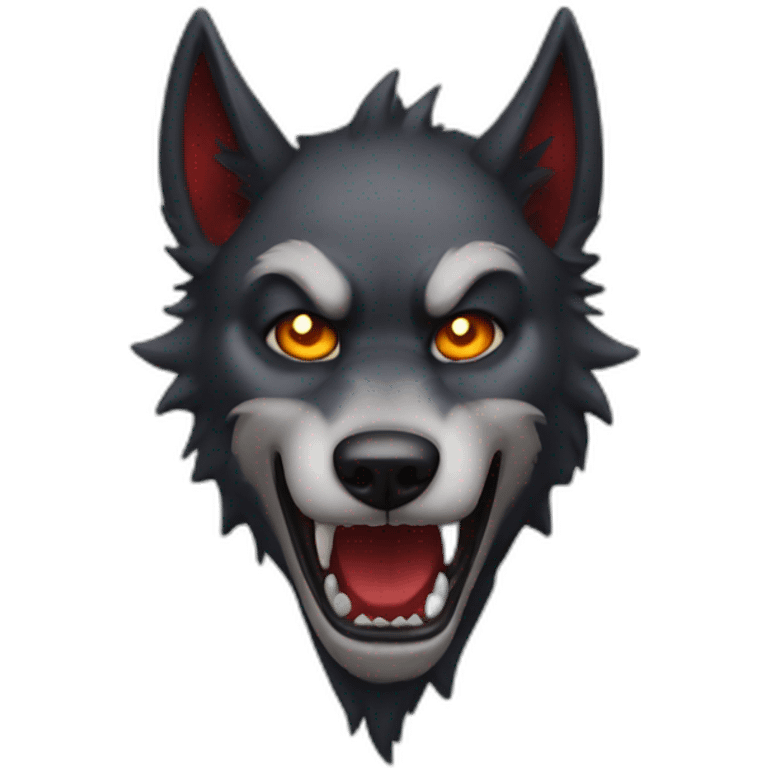 Devil wolf emoji