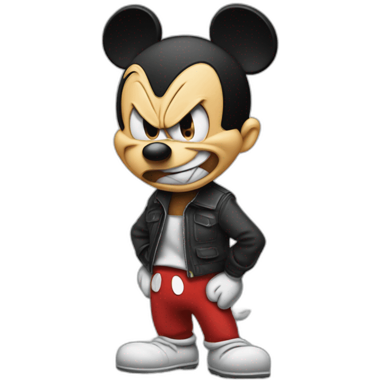 angry Mickey Mouse emoji