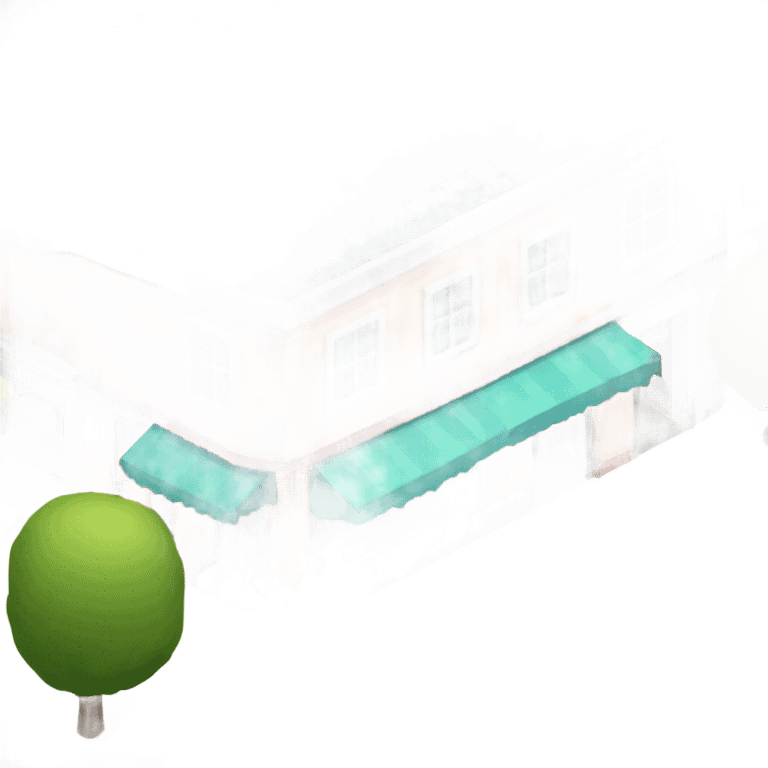 isometric row of shops emoji