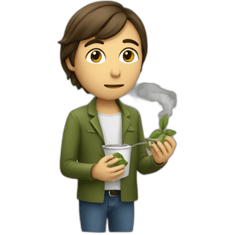 persona tomando mate de yerba (argentino)} emoji