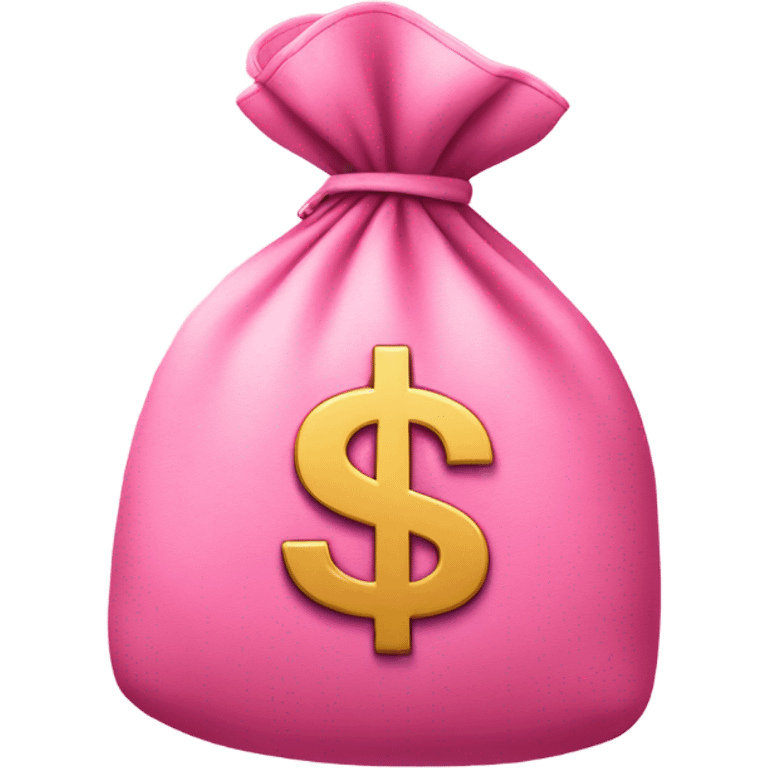 pink money bag with $ sign emoji