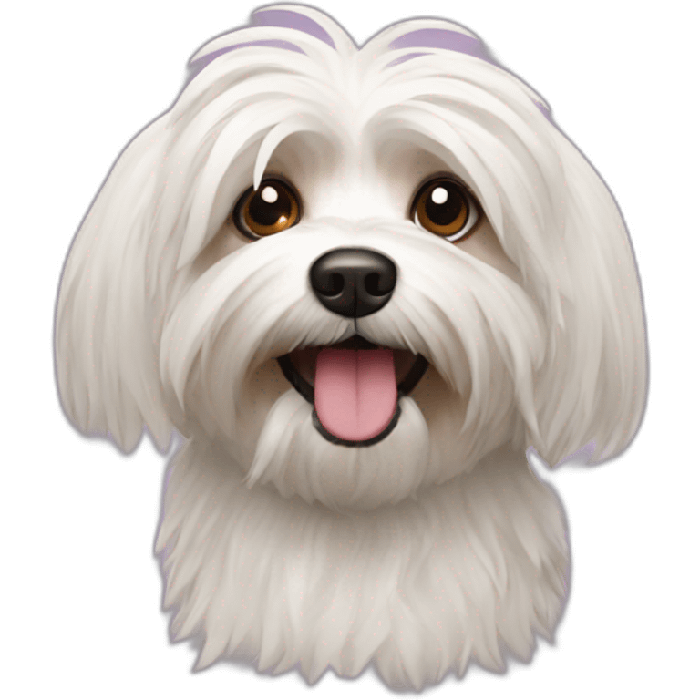 Havanese dog crazy emoji