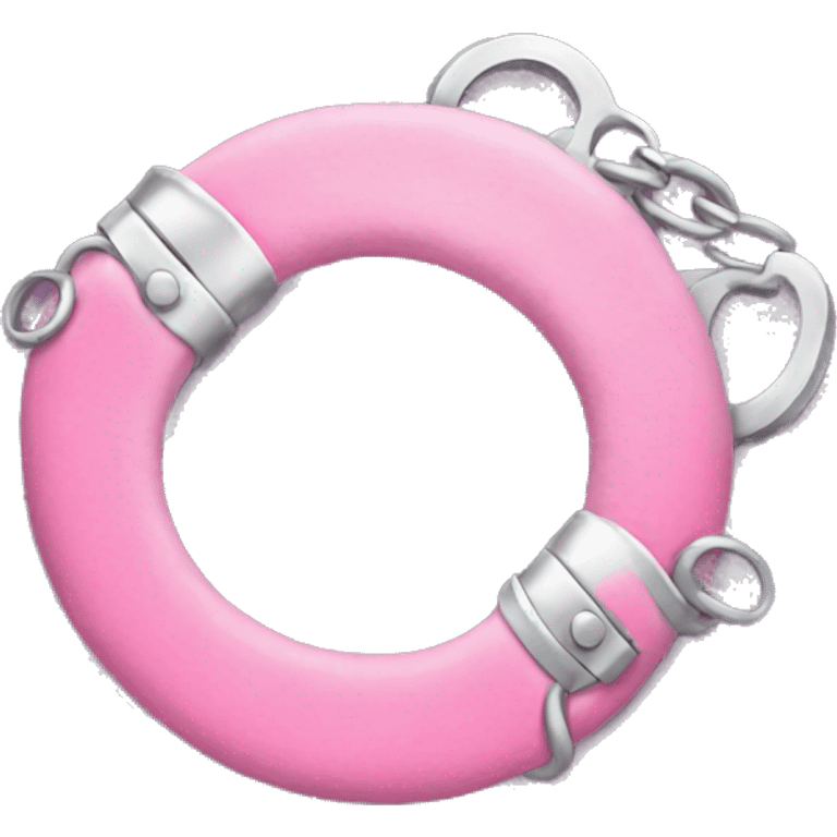 Pink Plush Handcuffs emoji