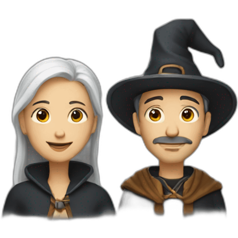 Couple de sorcier emoji