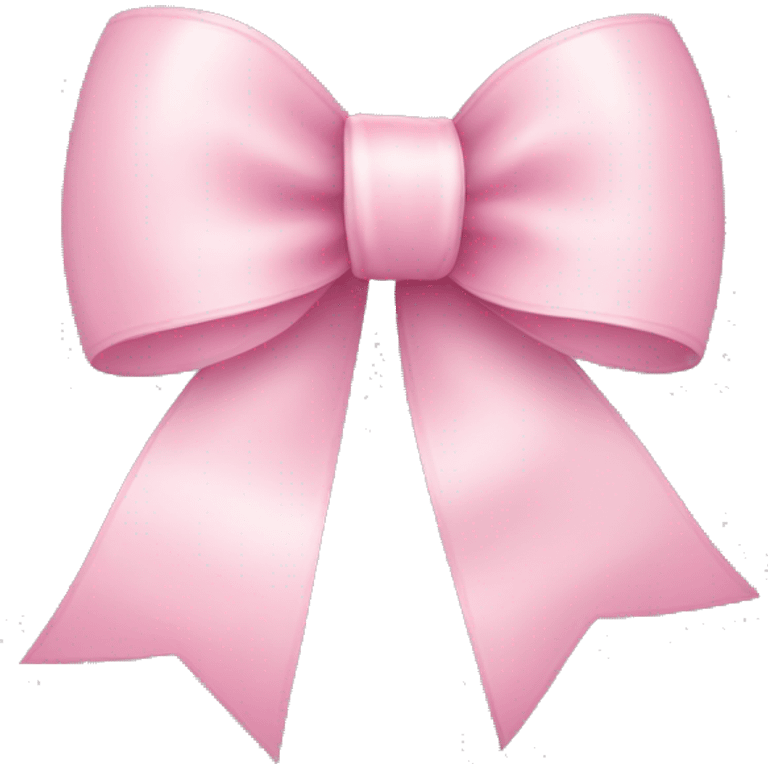 light pink ribbon bow emoji