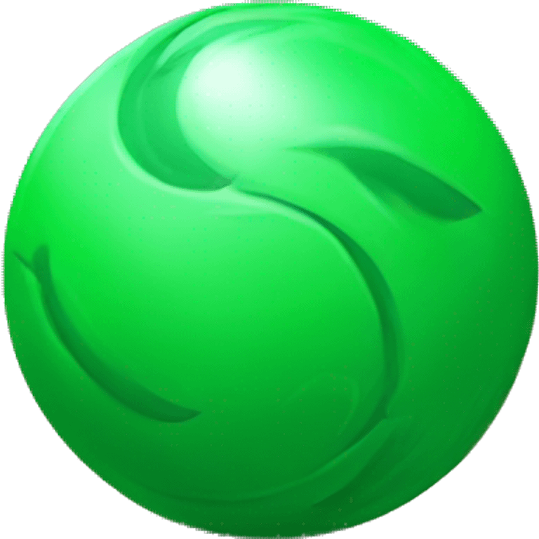 Green ball inside right tik mark emoji