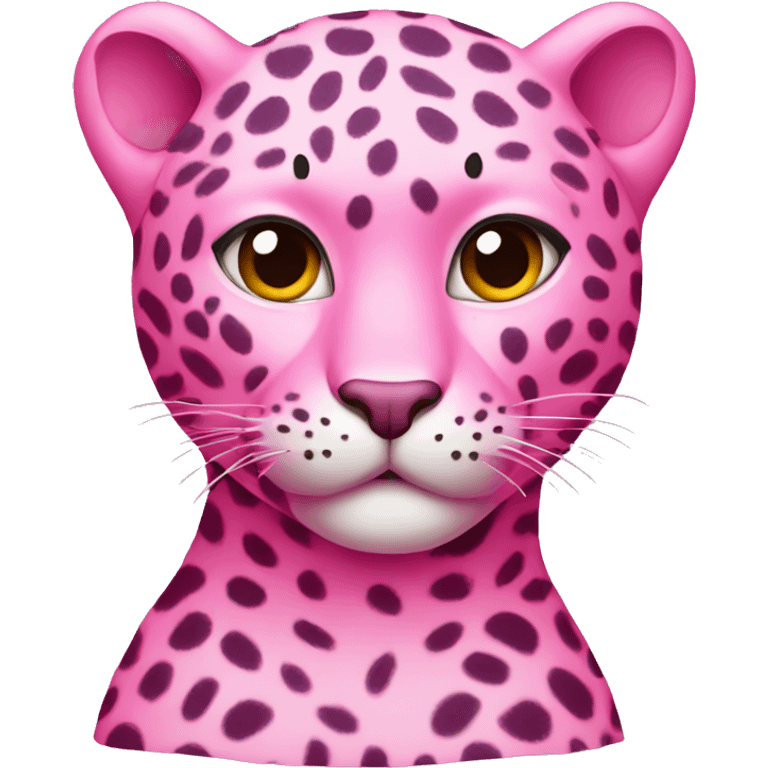 Pink leopard tint  emoji