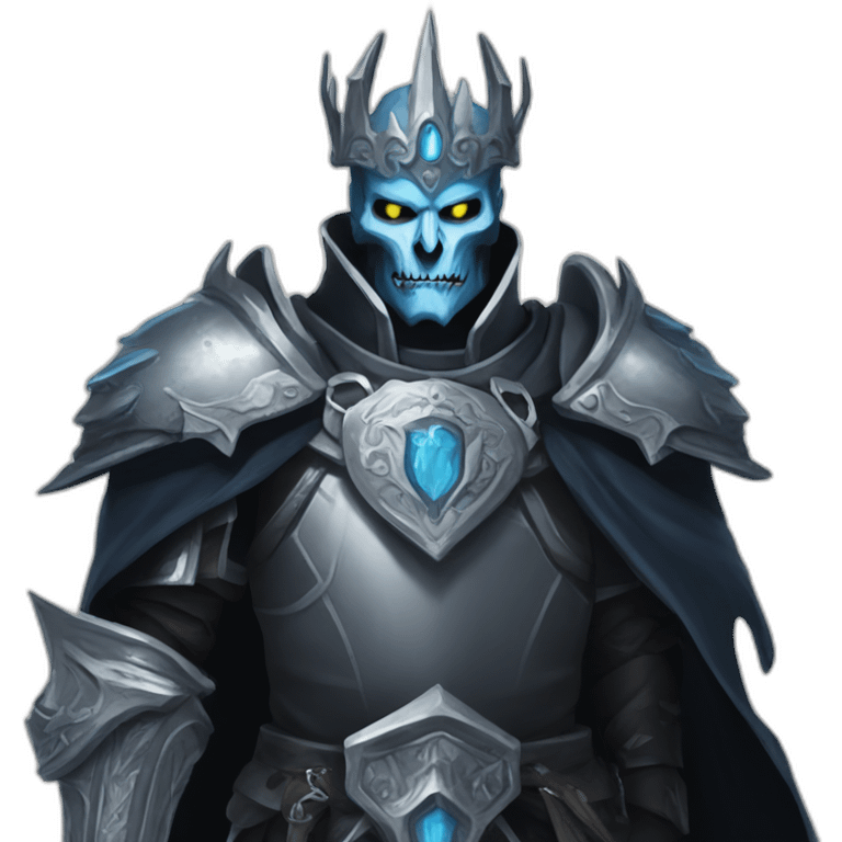 Macron as the lich king emoji