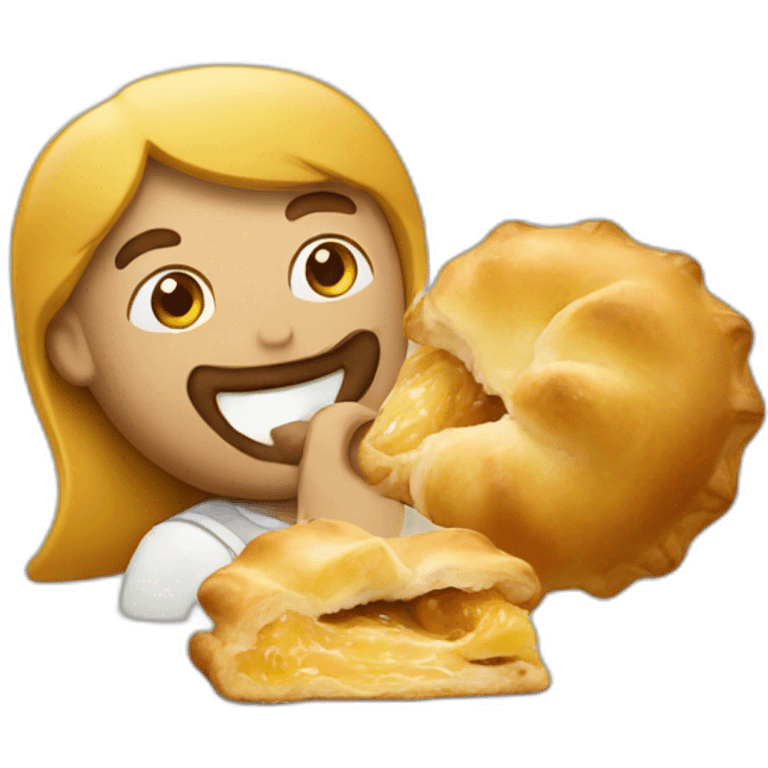 man eating pastizzi emoji