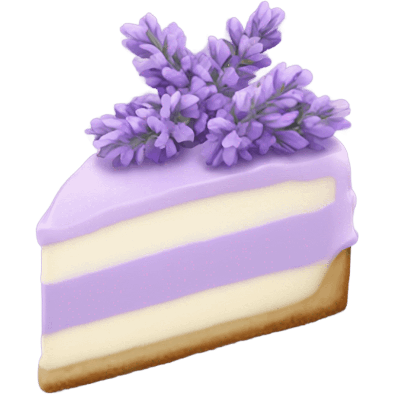 Lavender cheesecake emoji