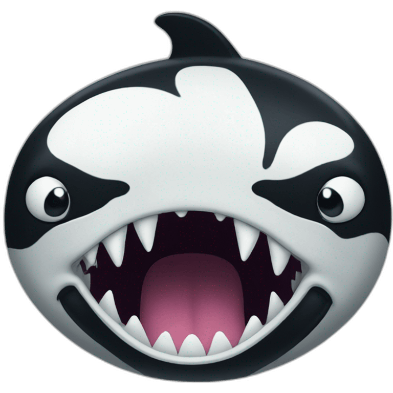 angry orca face emoji