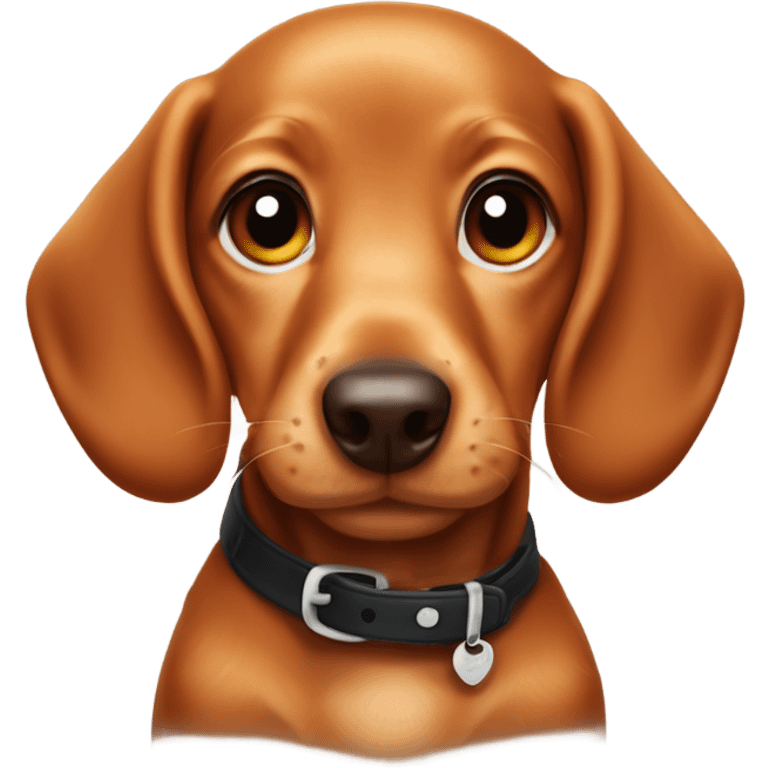 Ginger daschund puppy emoji