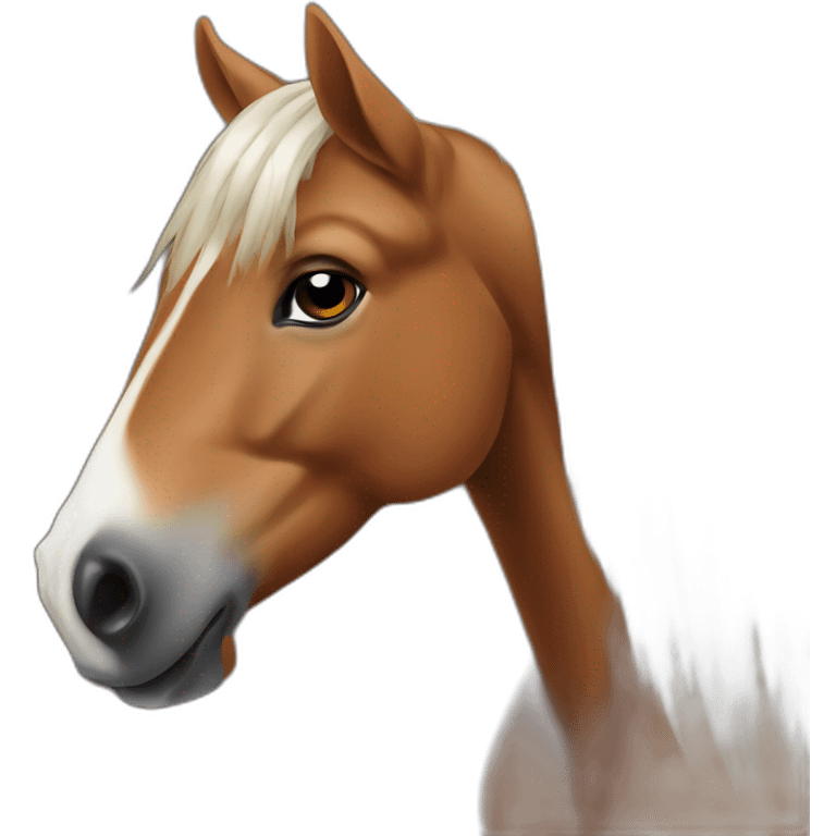 Horse sniffing keta emoji