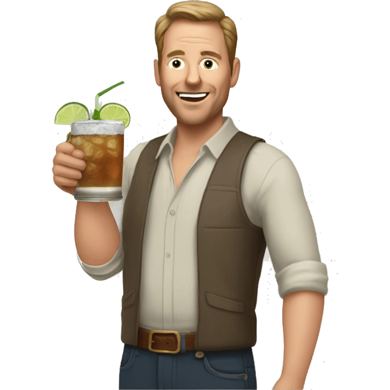 40 year old white guy drinking a Moscow mule emoji