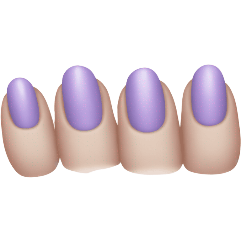 light purple nail color emoji