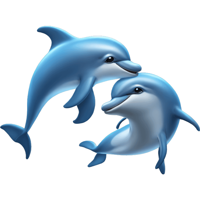 Dolphin love emoji