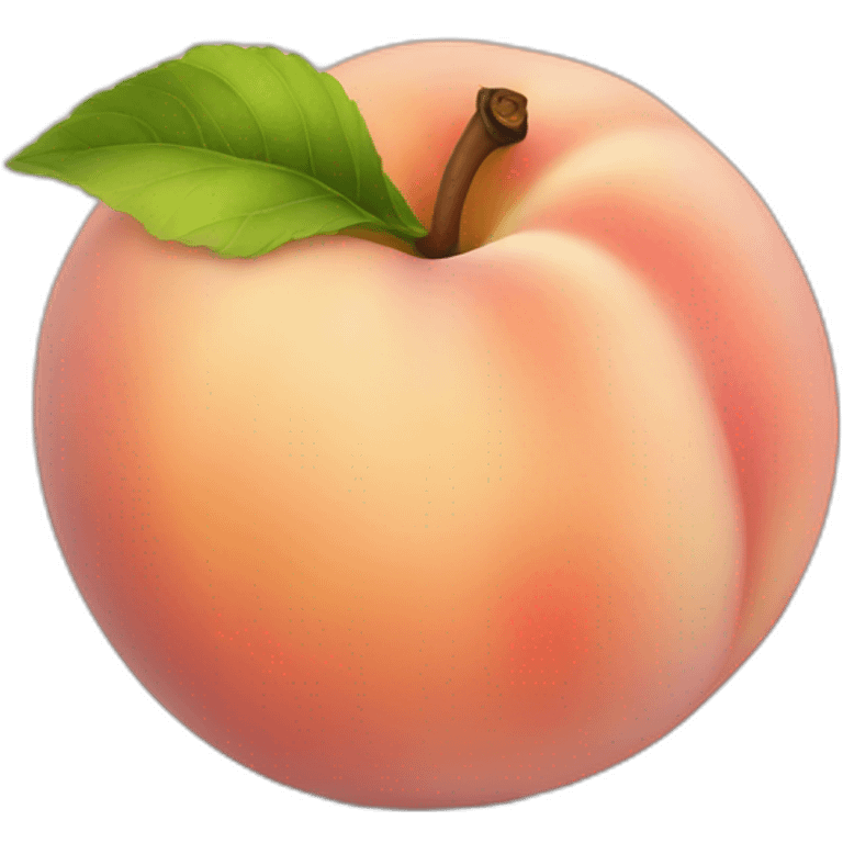 white peach emoji