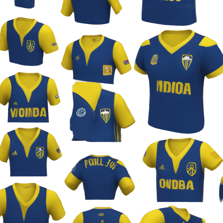 Indígena vestido de boca juniors emoji