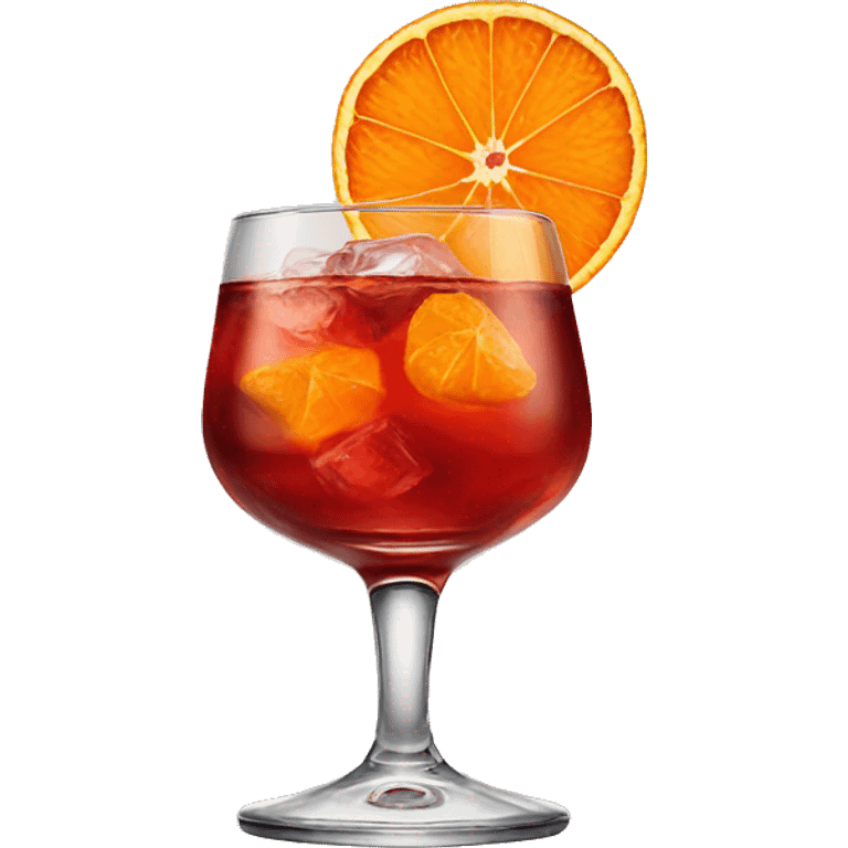 Negroni, Short Glass, Small Orange emoji