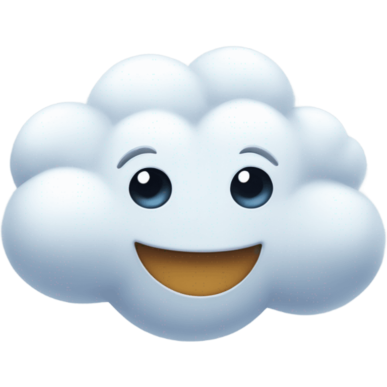 friendly cloud  emoji