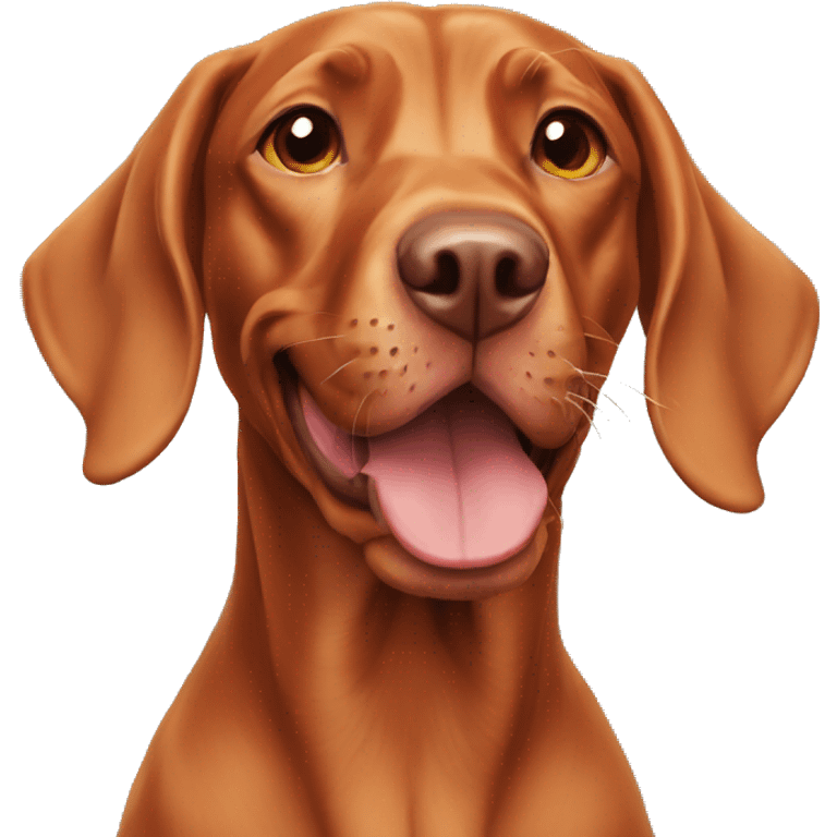 Vizsla dog happy emoji