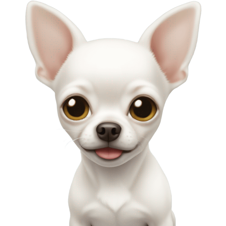 White baby chihuahua emoji