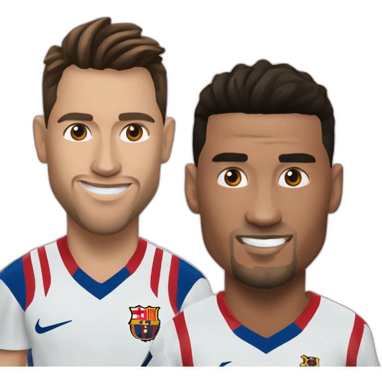 Ronaldo et Messi emoji