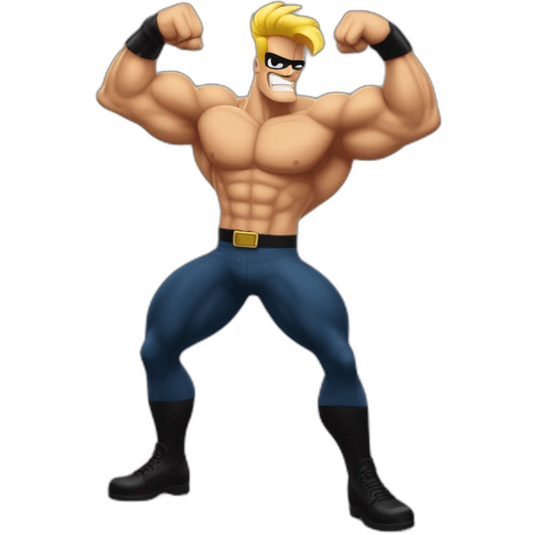 johnny bravo flexing his muscles emoji