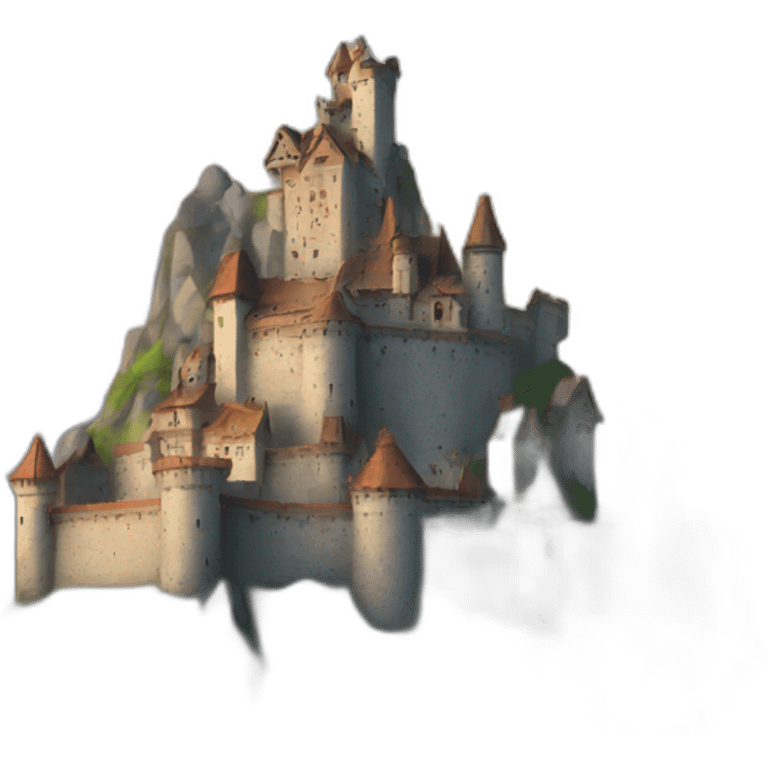 mountain castle emoji