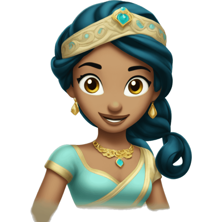 Beautiful princess jasmine from alladin  emoji