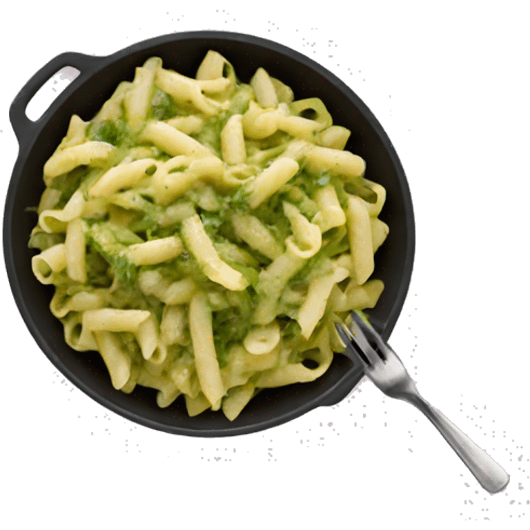 Pesto pasta with zucchini  emoji