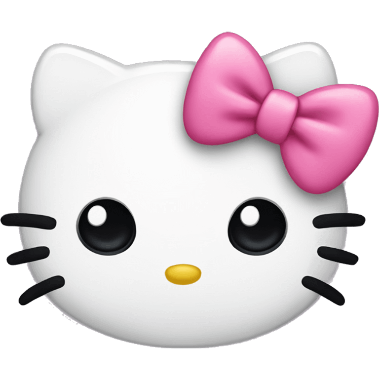 Hello kitty with bow emoji