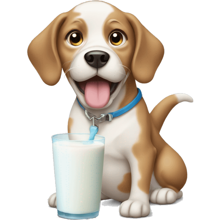 Dog With Milk emoji