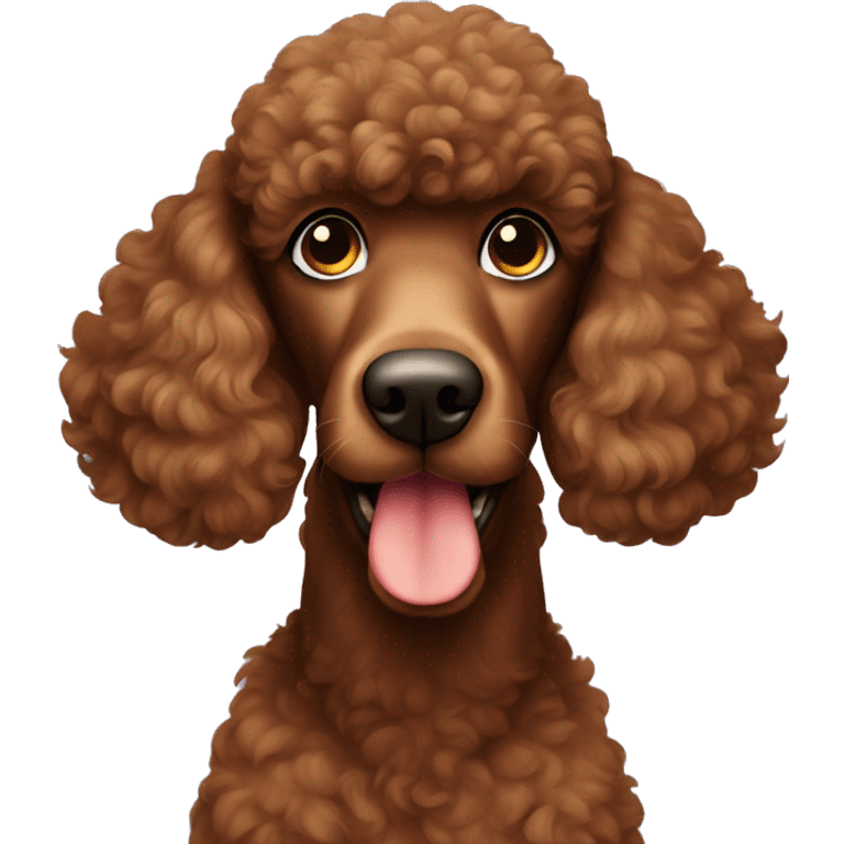 big brown poodle emoji