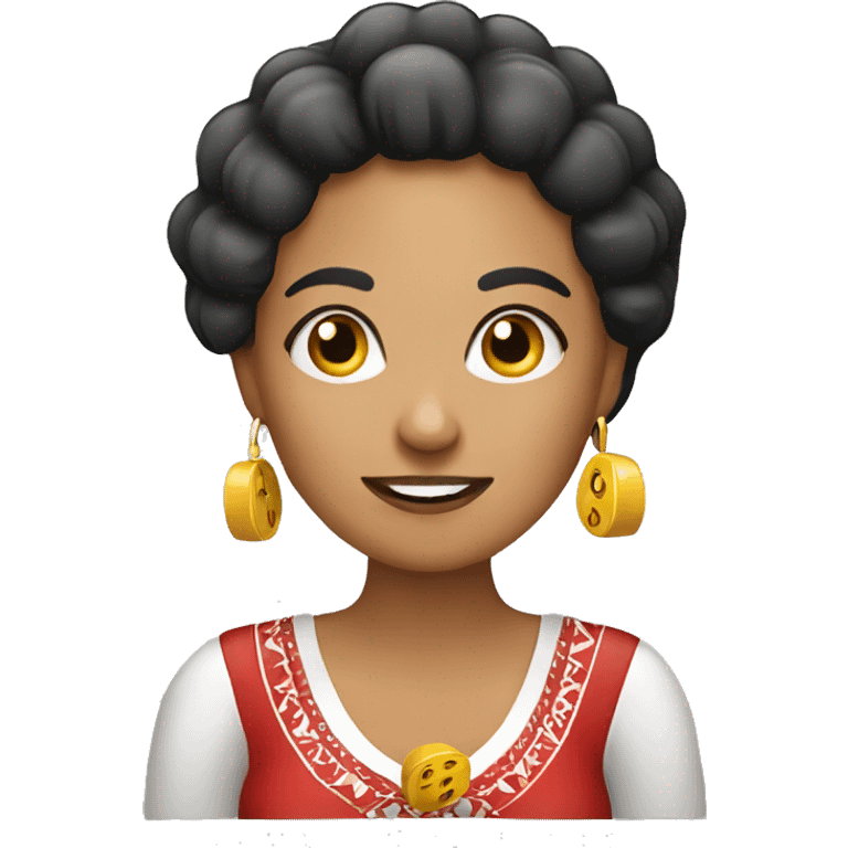 Lady playing Mexican Bingo emoji