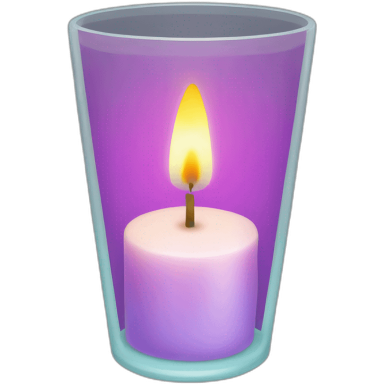 Candle in glass emoji