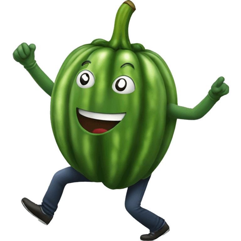 a pepino dancing emoji