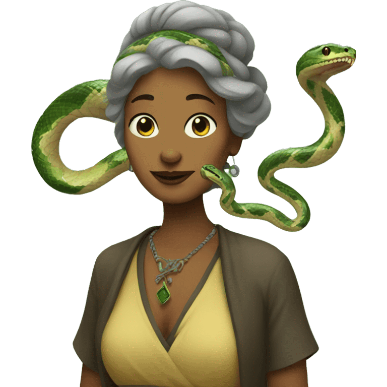 snake lady emoji