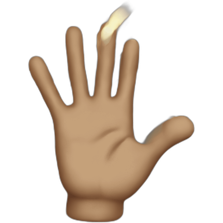 dangerous hand emoji