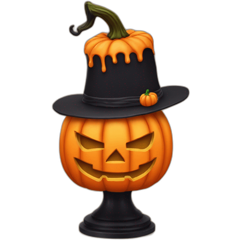 Halloween jack o lantern cake emoji