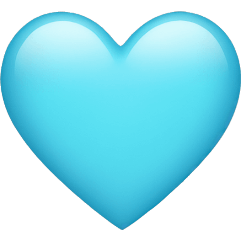 Light blue heart emoji