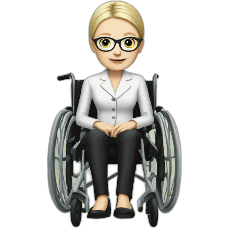 Tymoshenko in a wheelchair emoji