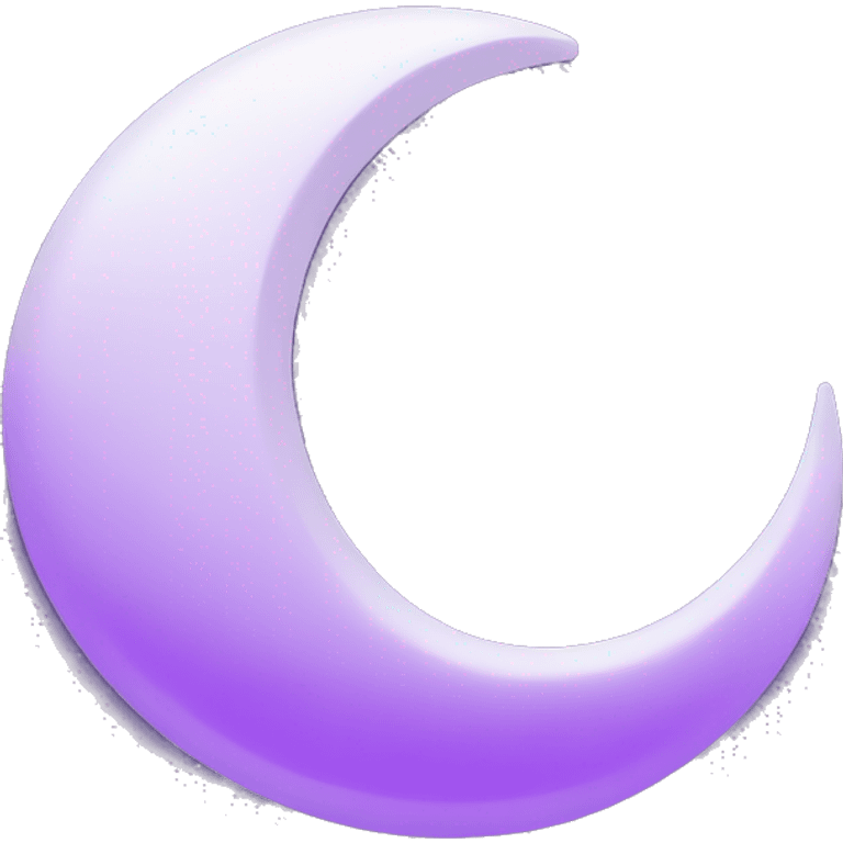 gboard style purple crescent moon with a face Facing left emoji